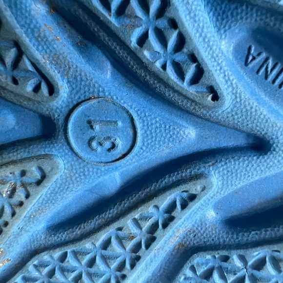 Crocs Crocband Youth Girls Sz 1 Shoes Blue Slip On Slides Comfort Sandal - Picture 9 of 11